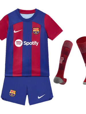 Barcelona Home Kids Jerseys Full Kit 2023/24