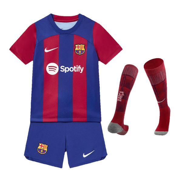 Barcelona Home Kids Jerseys Full Kit 2023/24