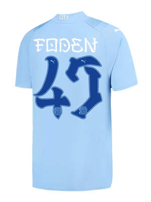 FODEN #47 Manchester City Japanese Tour Printing Home Jersey 2023/24