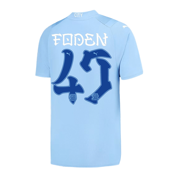 FODEN #47 Manchester City Japanese Tour Printing Home Jersey 2023/24