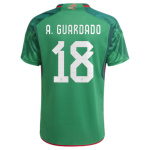 A.GUARDADO #18 Mexico Home Jersey World Cup 2022