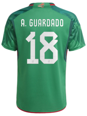 A.GUARDADO #18 Mexico Home Jersey World Cup 2022