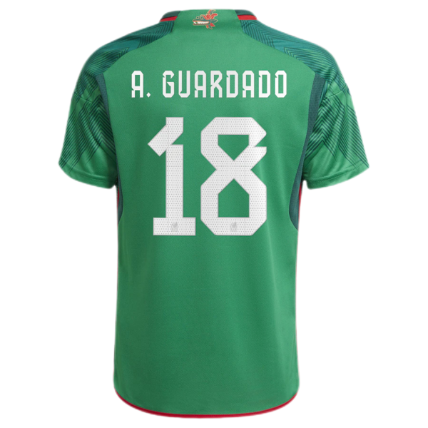 A.GUARDADO #18 Mexico Home Jersey World Cup 2022