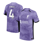 VIRGIL #4 Liverpool Third Away Authentic Soccer Jersey 2023/24