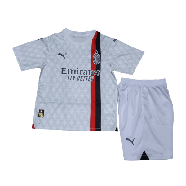 AC Milan Away Kids Soccer Jerseys Full Kit 2023/24