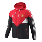 Manchester United Hoodie Windbreaker Jacket 2023/24 - Red&Black