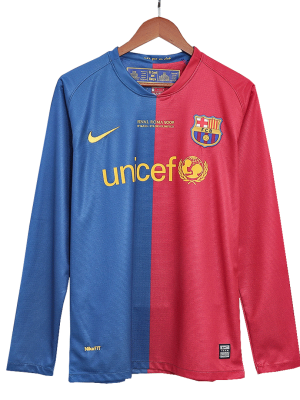 Vintage Soccer Shirts Barcelona Home Long Sleeve 2008/09 - UCL Final