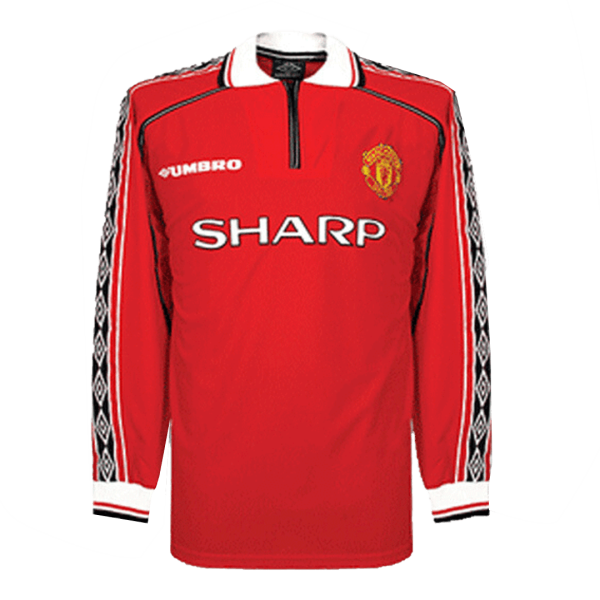 Vintage Soccer Jersey Manchester United Home Long Sleeve 1998/99