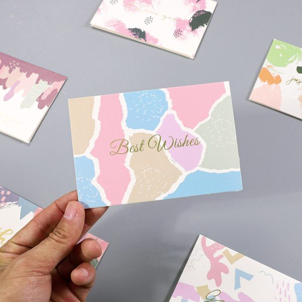 1 Pcs Random Style Personalized Message Greeting Card