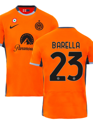 BARELLA #23 Inter Milan Third Away Soccer Jersey 2023/24