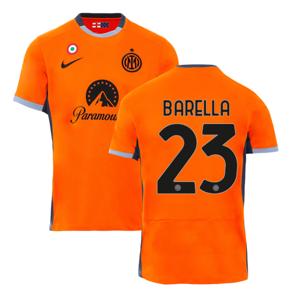 BARELLA #23 Inter Milan Third Away Soccer Jersey 2023/24