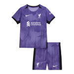 Liverpool Third Away Kids Soccer Jerseys Full Kit 2023/24