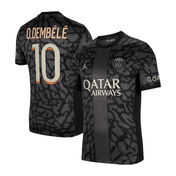 O.DEMB?L? #10 PSG Third Away Soccer Jersey 2023/24