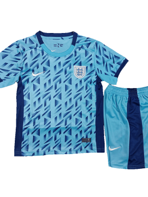 England Away Women's World Cup Kids Jerseys Kit 2023