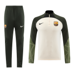 Barcelona 1/4 Zip Tracksuit 2023/24 Cream