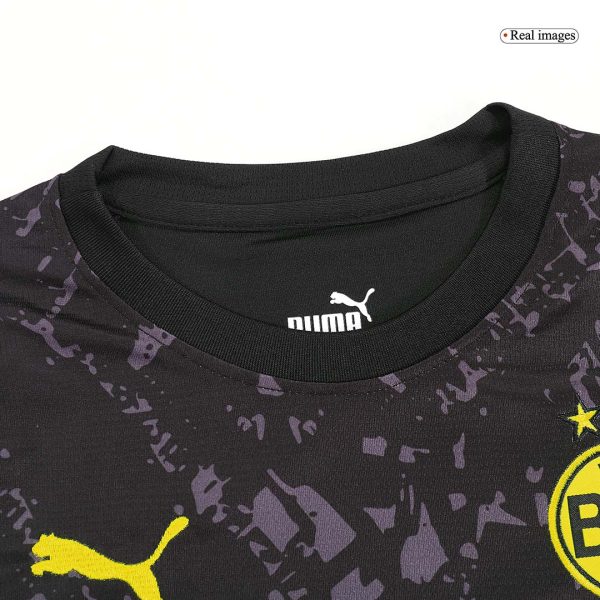 Borussia Dortmund Away Kids Soccer Jerseys Kit 2023/24