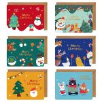 1 Pcs Random Style Personalized Christmas Greeting Card