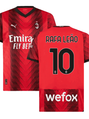 RAFA LE?O #10 AC Milan Home Jersey 2023/24