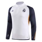 Real Madrid 1/4 Zip Tracksuit 2023/24 White