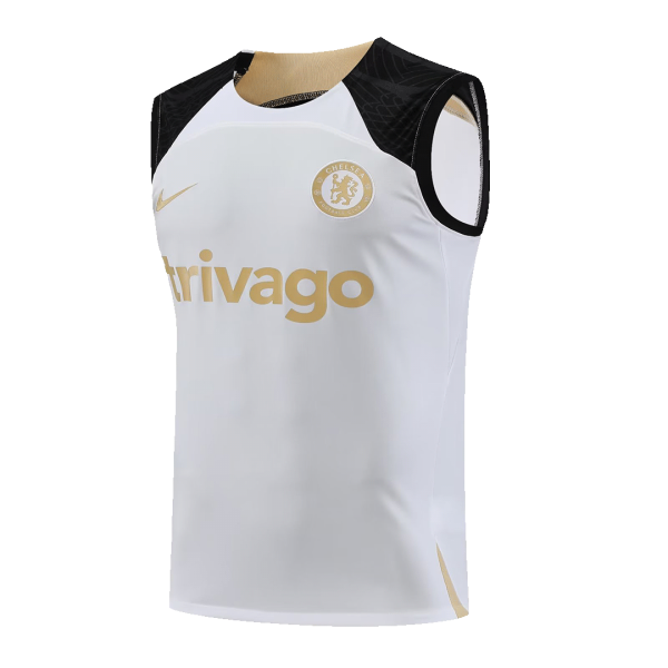 Chelsea Pre-Match Sleeveless Top 2023/24 White