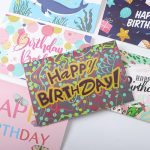 1 Pcs Random Style Personalized Birthday Greeting Card