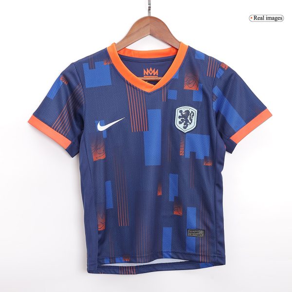 Netherlands Away Kids Soccer Jerseys Kit EURO 2024