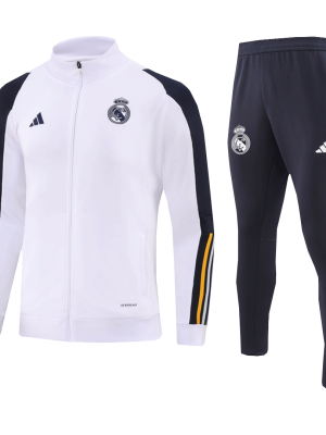 Real Madrid Jacket Tracksuit 2023/24 Kids White