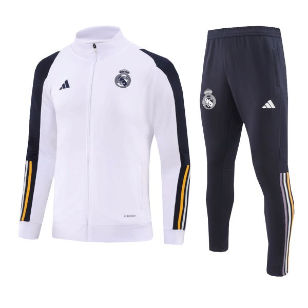 Real Madrid Jacket Tracksuit 2023/24 Kids White