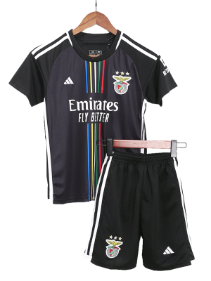 Benfica Away Kids Soccer Jerseys Kit 2023/24