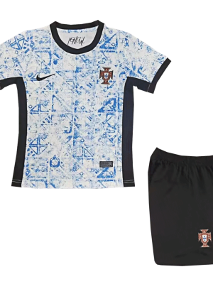 Portugal Away Kids Soccer Jerseys Kit 2024