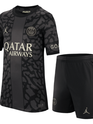 PSG Third Away Kids Soccer Jerseys Kit 2023/24