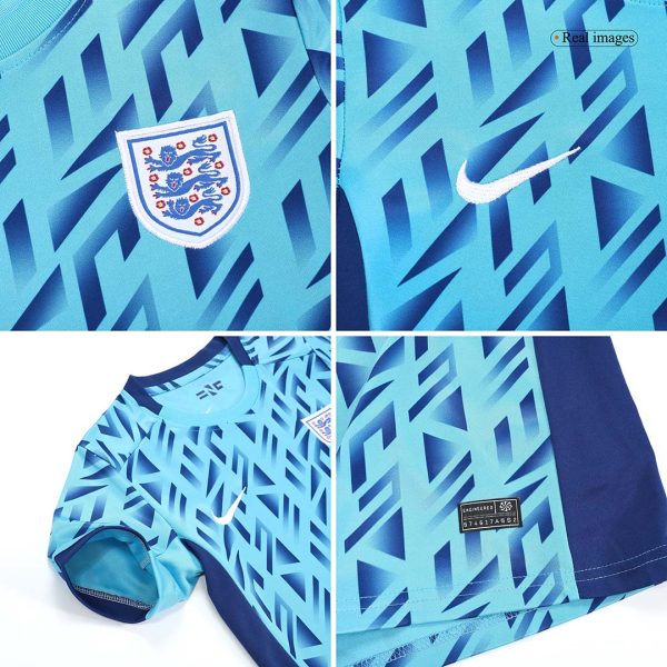 England Away Women's World Cup Kids Jerseys Kit 2023