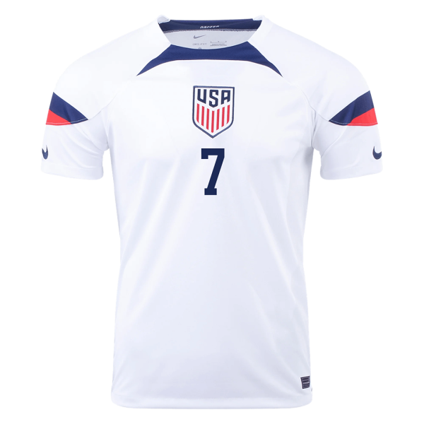 REYNA #7 USA Home Jersey World Cup 2022