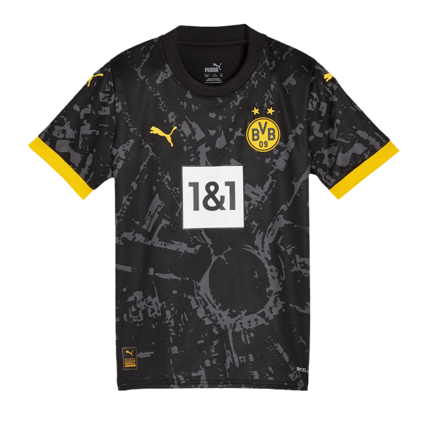 Borussia Dortmund Away Kids Soccer Jerseys Kit 2023/24