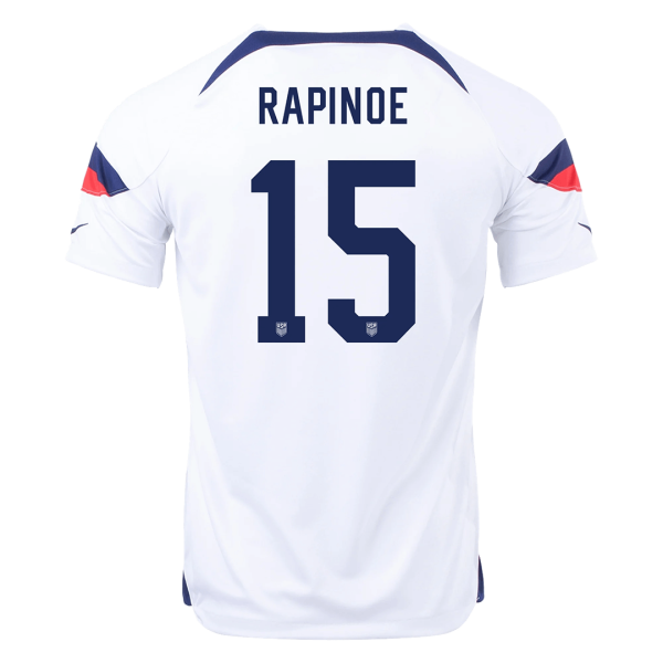 RAPINOE #15 USA Home Jersey World Cup 2022