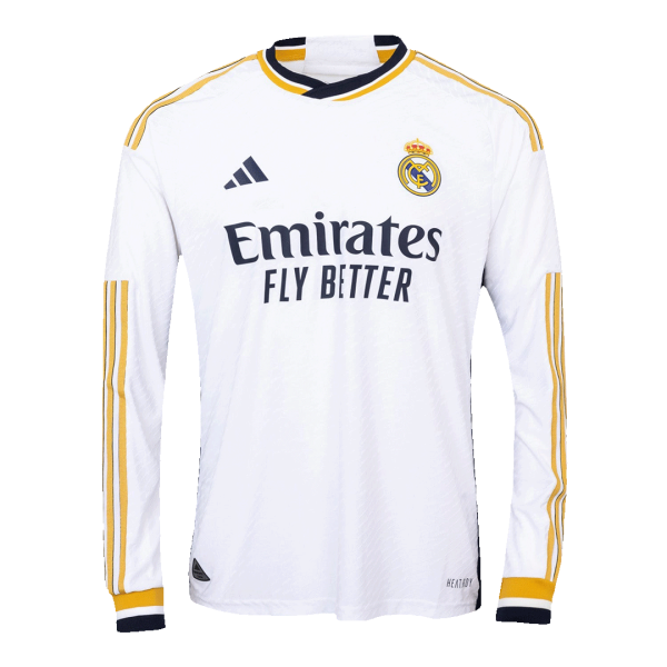 Authentic Real Madrid Home Long Sleeve Soccer Jersey 2023/24