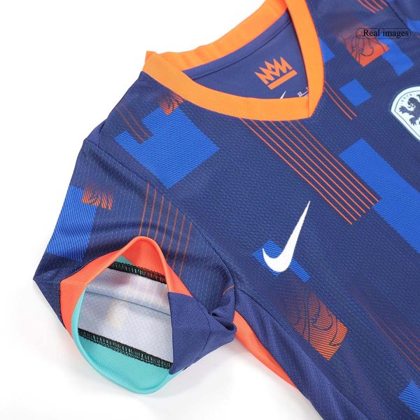 Netherlands Away Kids Soccer Jerseys Kit EURO 2024