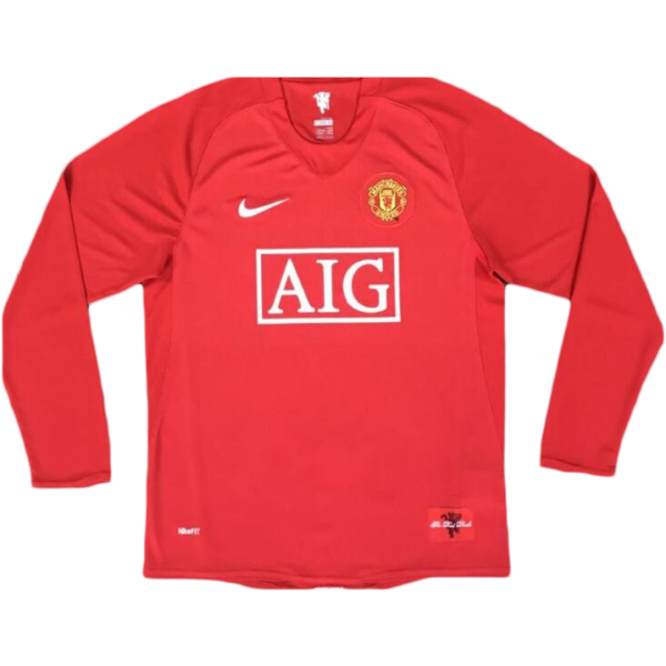 Vintage Soccer Jersey RONALDO #7 Manchester United Home Long Sleeve 2007/08