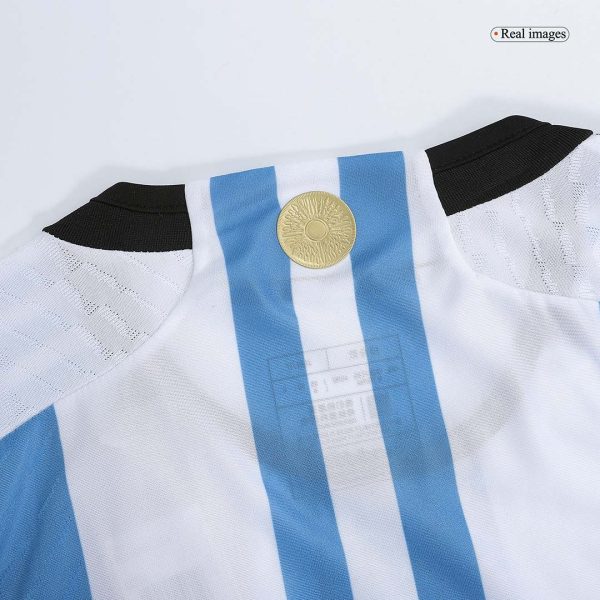 New ROMERO #13 Argentina Three Stars Home World Cup 2022 Champion Authentic Jersey