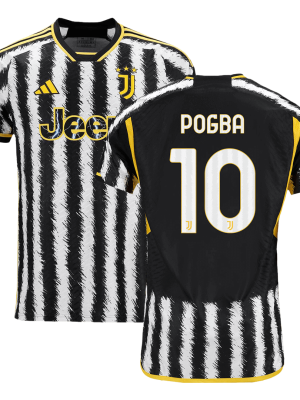 POGBA #10 Juventus Home Authentic Soccer Jersey 2023/24