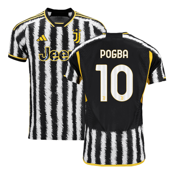 POGBA #10 Juventus Home Authentic Soccer Jersey 2023/24