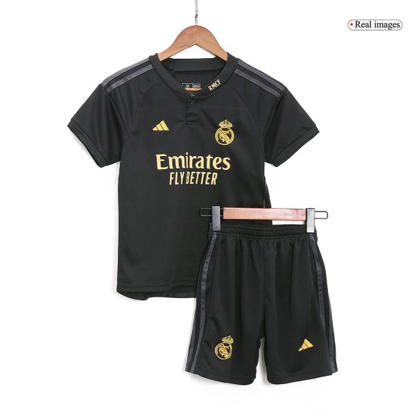 Real Madrid Third Away Kids Soccer Jerseys Kit 2023/24