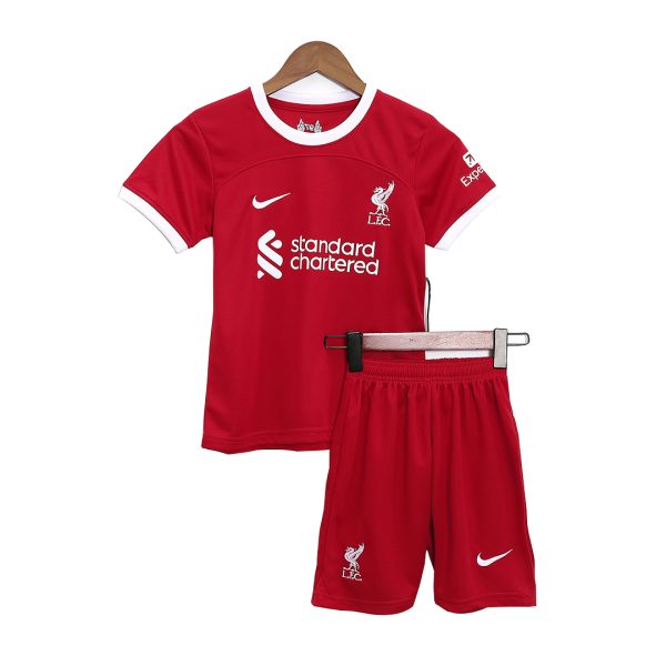 Liverpool Home Kids Jerseys Full Kit 2023/24