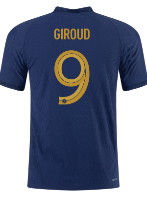 GIROUD #9 France Home Authentic Jersey World Cup 2022