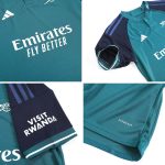 Arsenal Third Away Kids Soccer Jerseys Kit 2023/24