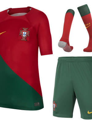 Portugal Home Kids Jerseys Full Kit 2022/23