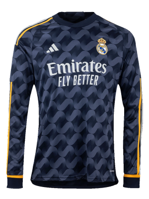 Real Madrid Away Long Sleeve Soccer Jersey 2023/24