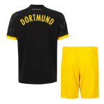 Borussia Dortmund Away Kids Soccer Jerseys Kit 2023/24