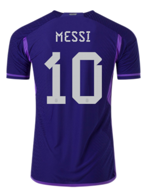 Messi #10 Argentina Away Authentic Jersey World Cup 2022