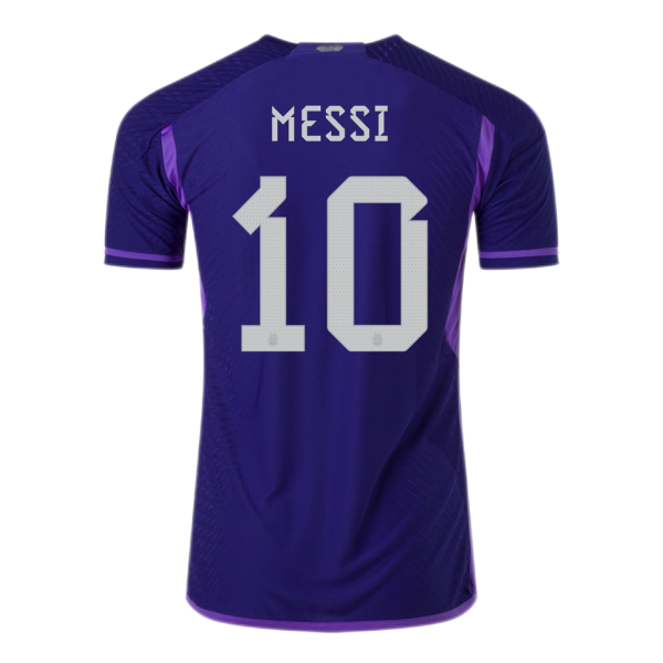 Messi #10 Argentina Away Authentic Jersey World Cup 2022